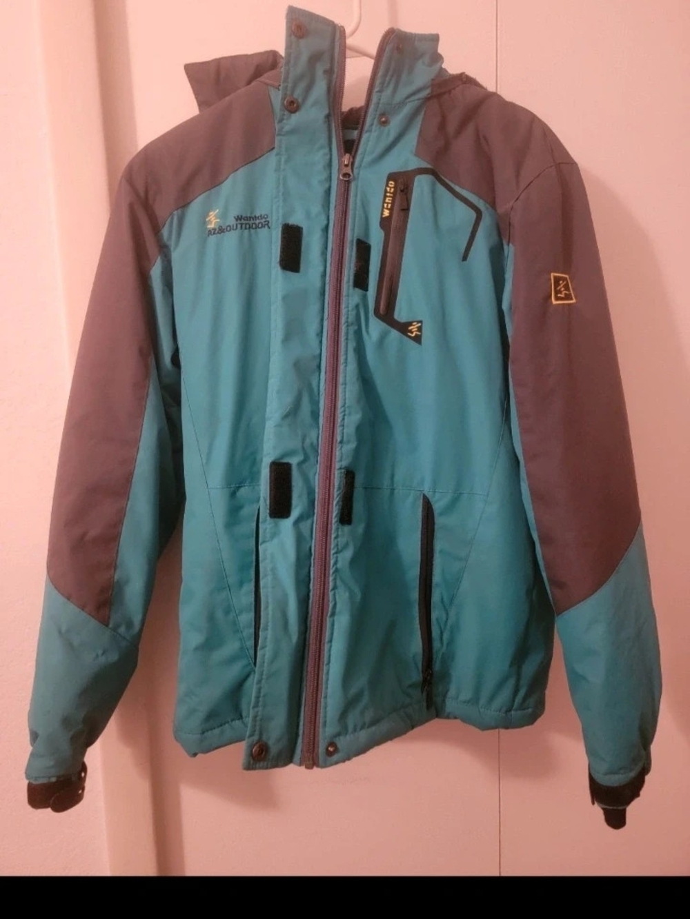 Wantdo Outdoor Women's Teal and Gray Ski Jacket